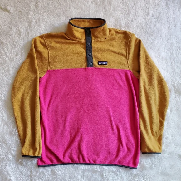 Patagonia Micro D Snap-T Pullover - Ultra Pink - Picture 6 of 7